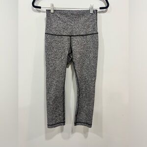 Lululemon 6 Heathered Graphite Grey Leggings High Rise Align